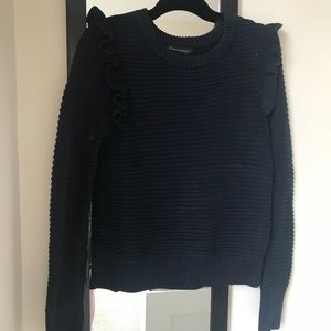 Banana republic sweater with ruffle detail